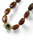 COLLIER SABLE AMBRE
