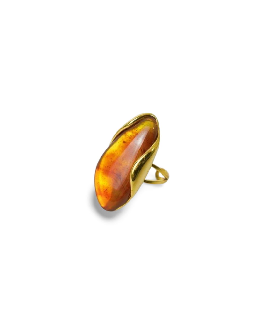 BAGUE SILEX AMBRE