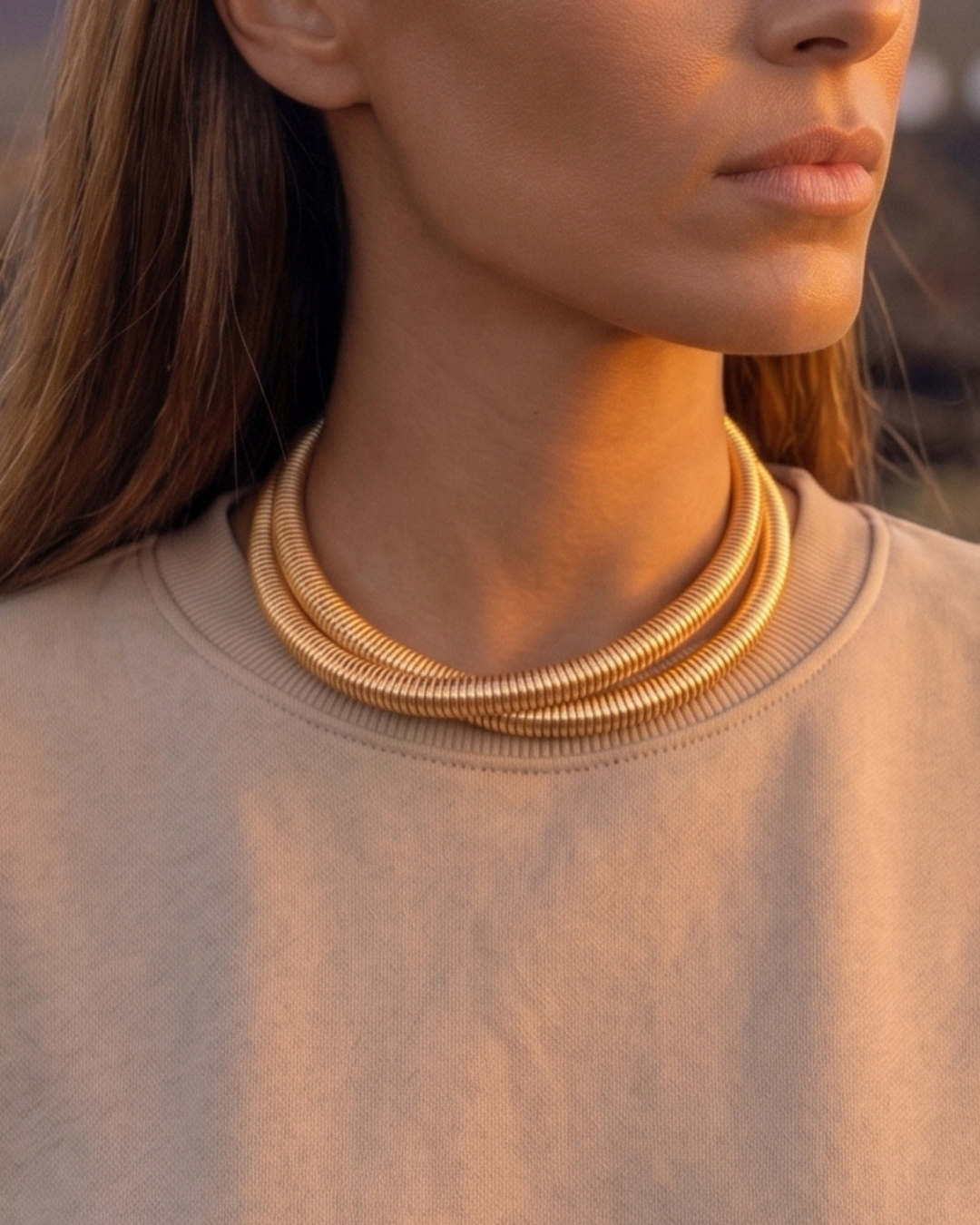 DOUBLE COLLIER SYRA GOLD DOUBLE