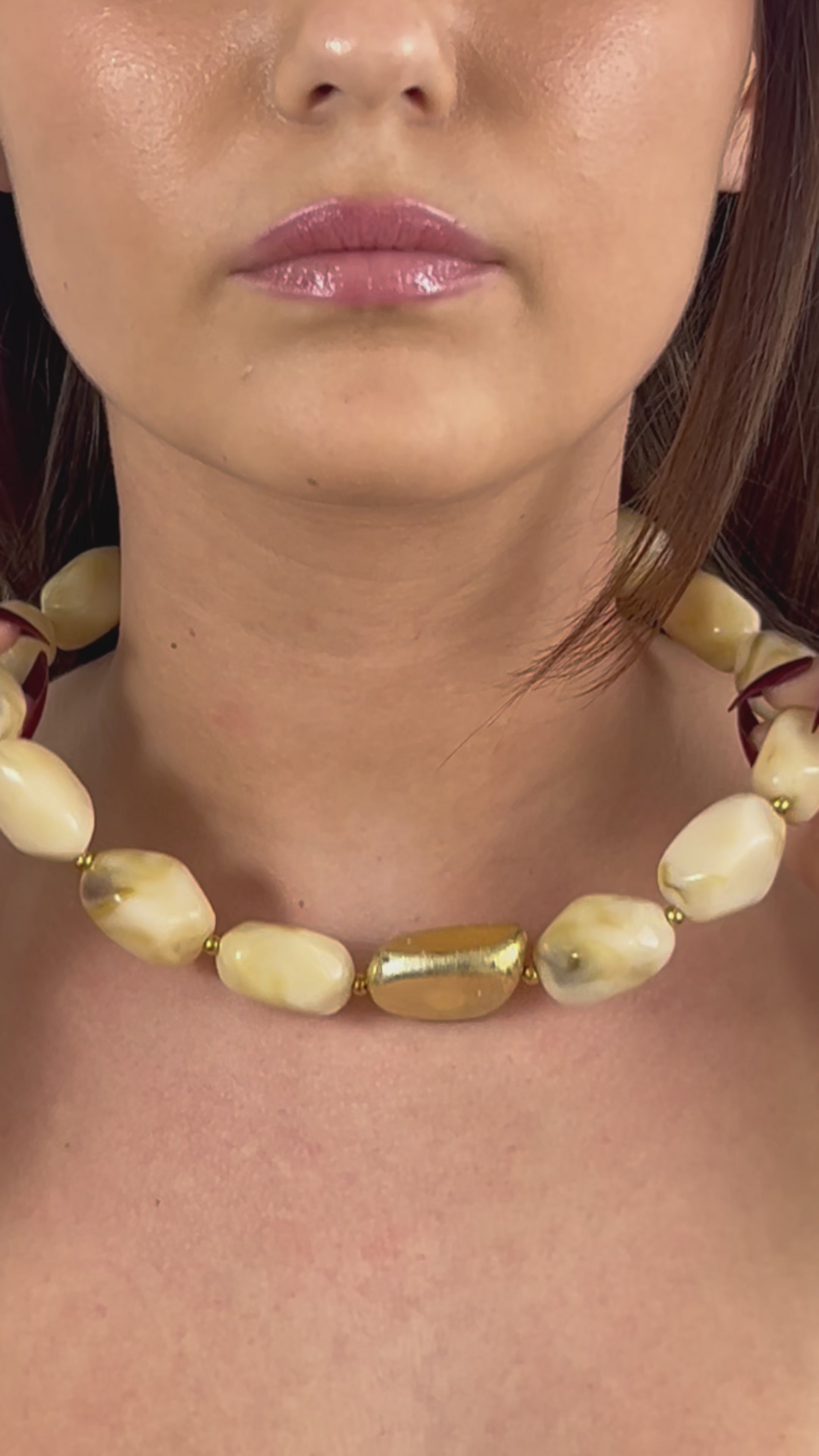 COLLIER SABLE MARBRE